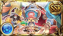 Usopp, Chopper, Franky, Brook, and Jimbei